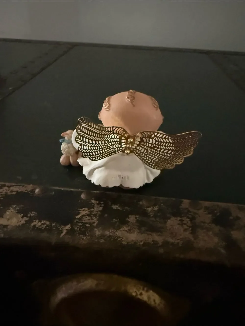 Angel Cheeks Kirk's Kritters with Sheep Figurine By Russ